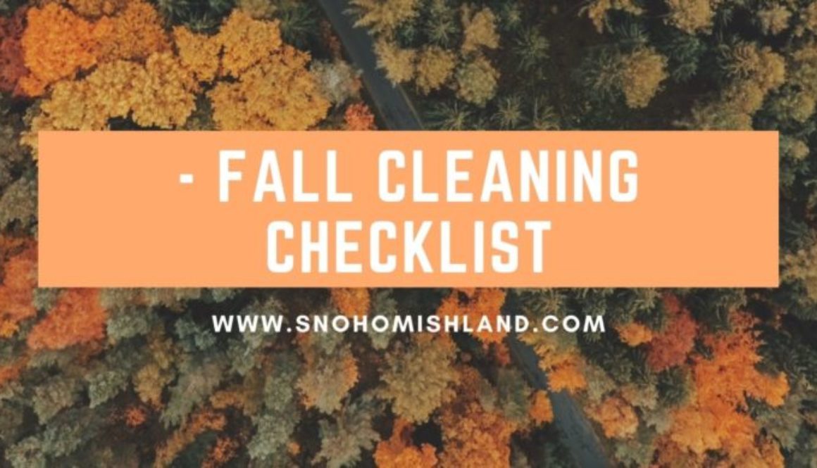 - Fall Cleaning Checklist